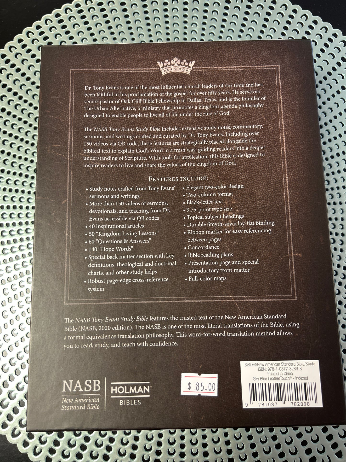 The Tony Evan’s Study Bible NASB 2020 Edition