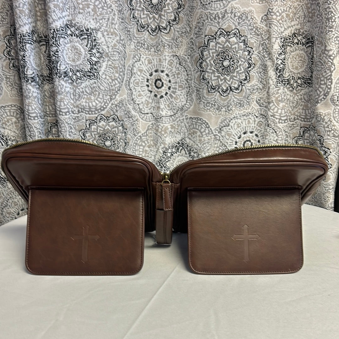Brown Leather Bible Cover