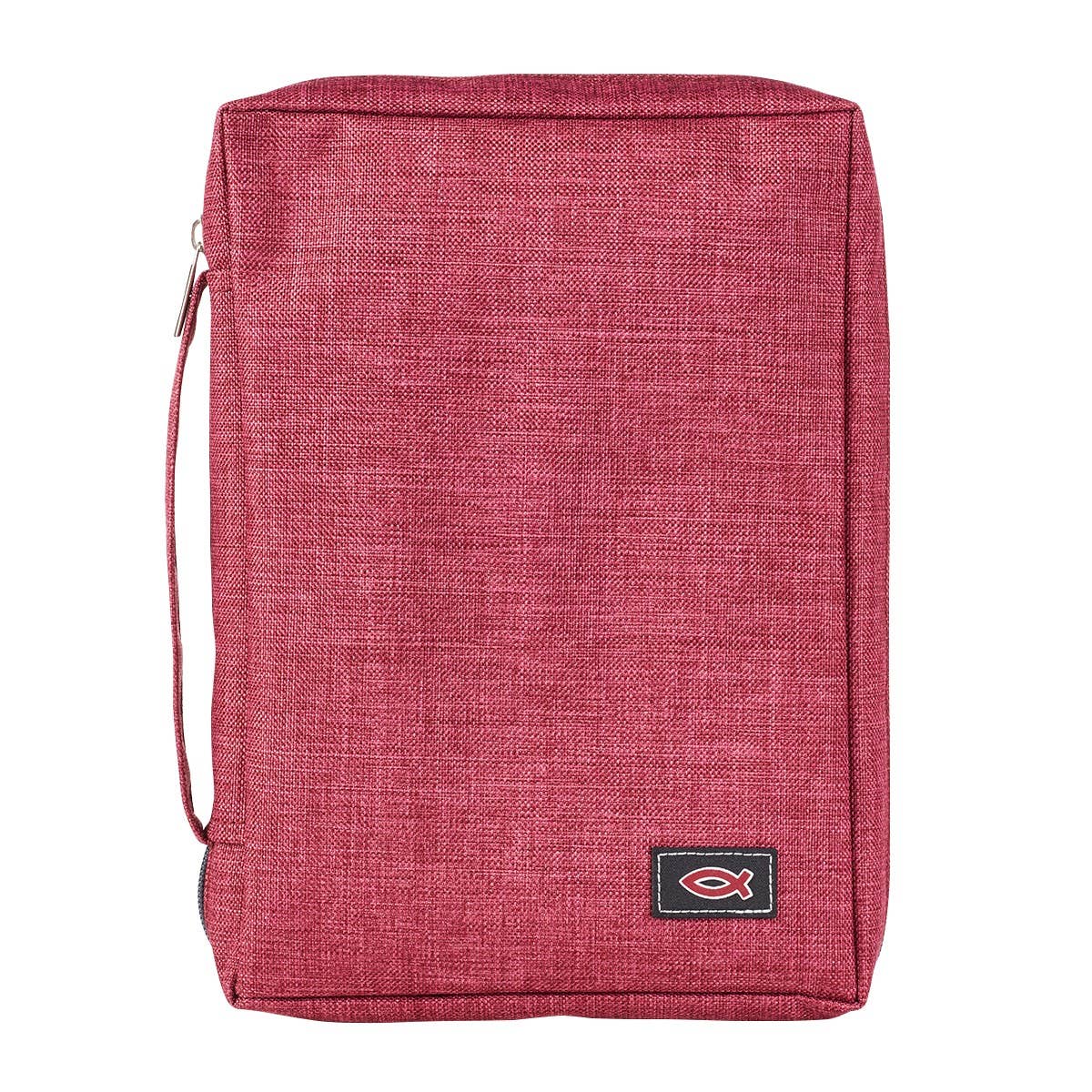 Bible Cover Value Burgundy Ichthus Patch