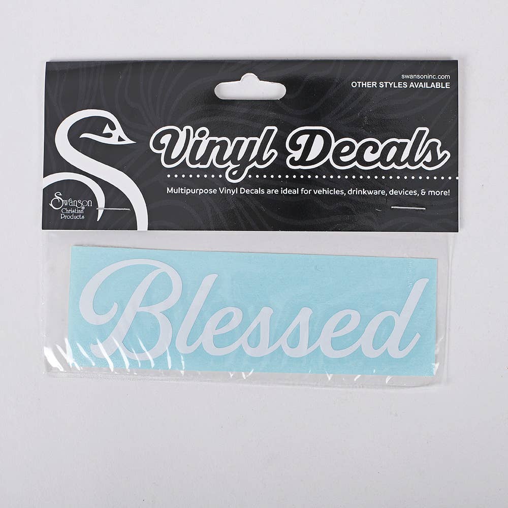 Auto Vinyl Decal - Blessed