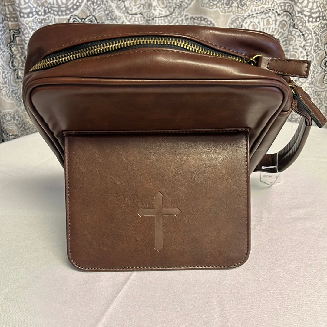 Brown Leather Bible Cover