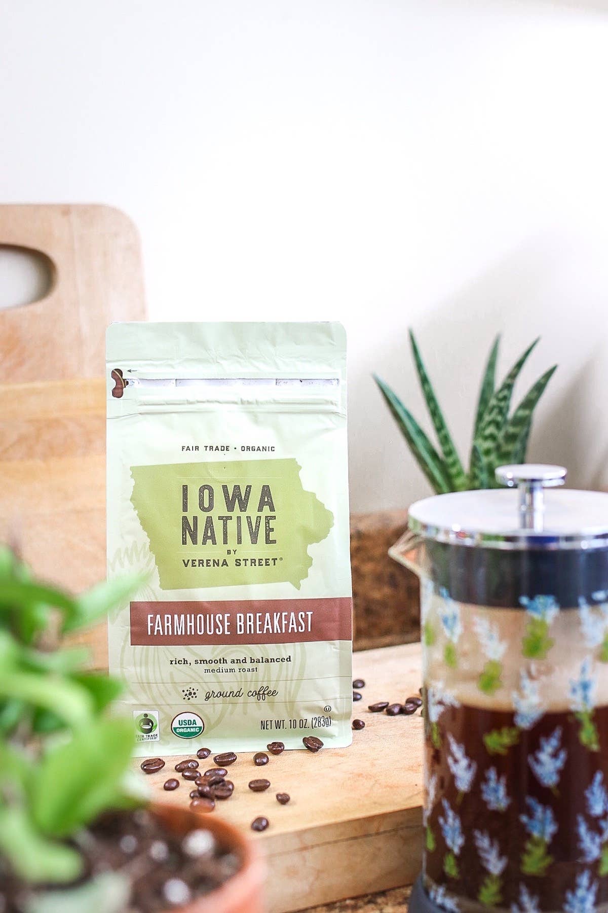 Farmhouse Breakfast Fair Trade Organic Coffee 10 oz. Ground