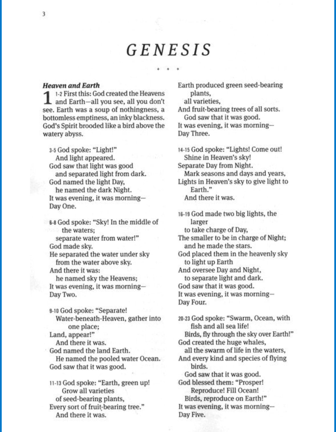 The Message Outreach Edition, Large-Print, softcover