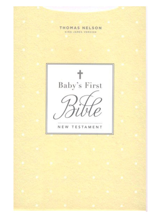 KJV Baby's First New Testament--hardcover, white