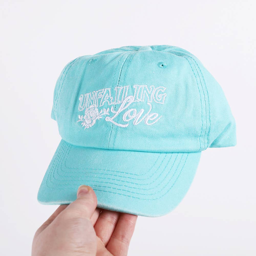 Hat - Teal - "Unfailing Love"