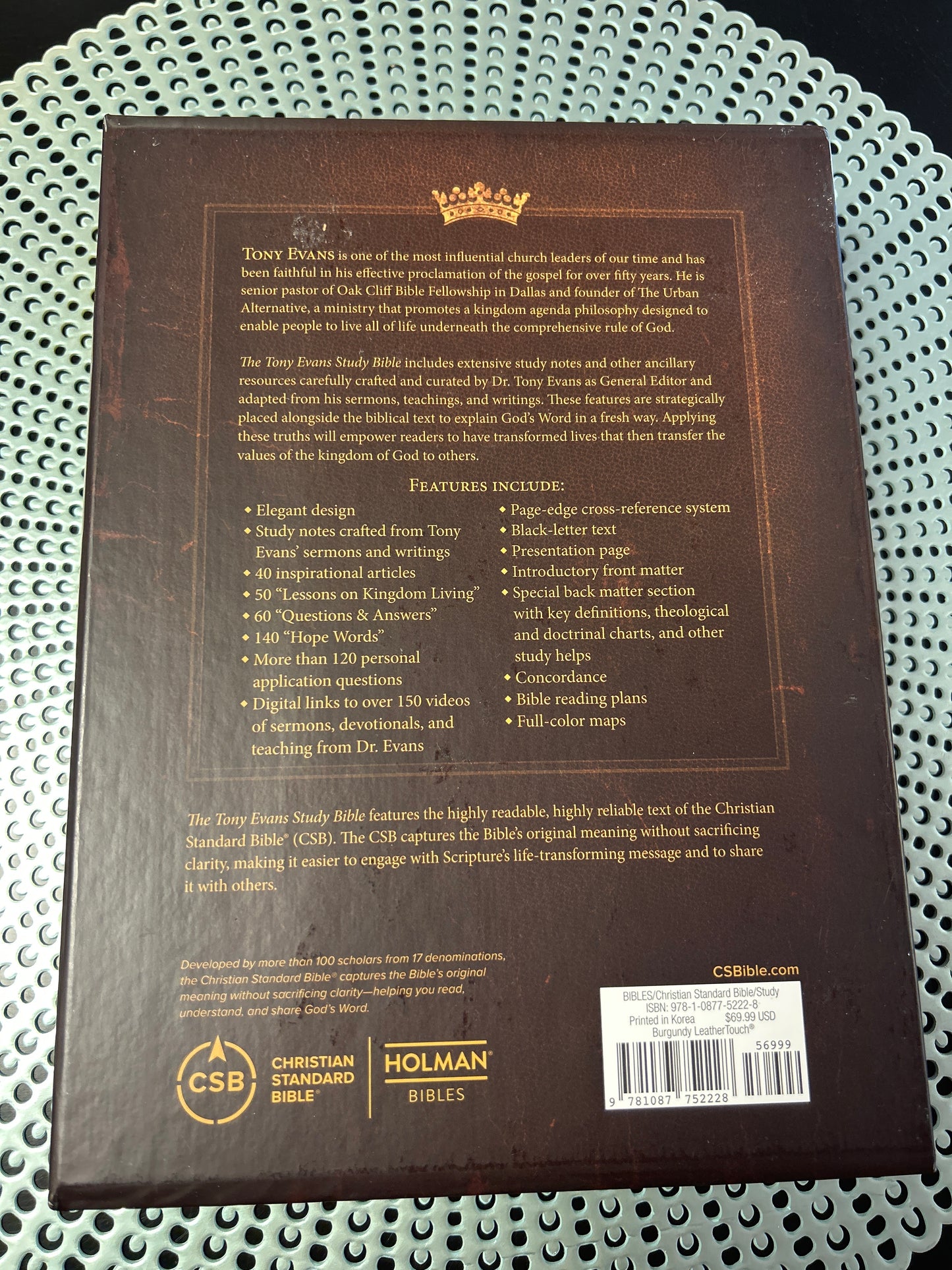 The Tony Evan’s Study Bible