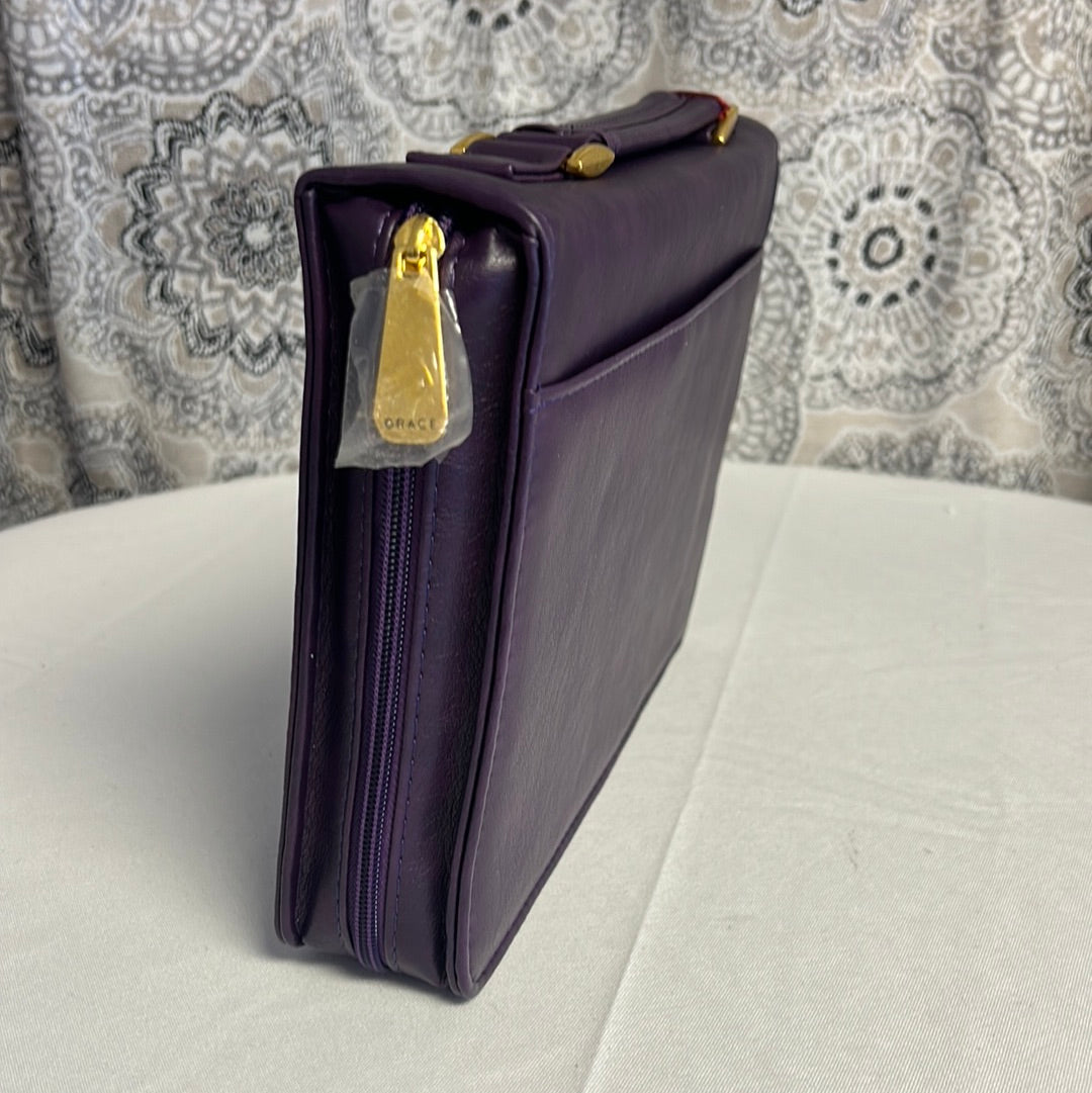Amazing Grace Faux Leather Bible Cover