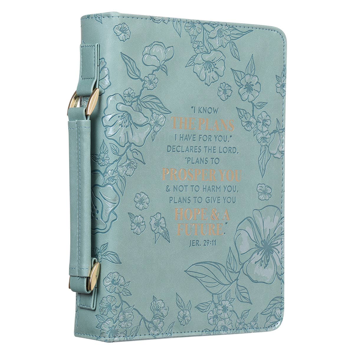 Bible Cover Fashion Teal I Know the Plans Jer. 29:11