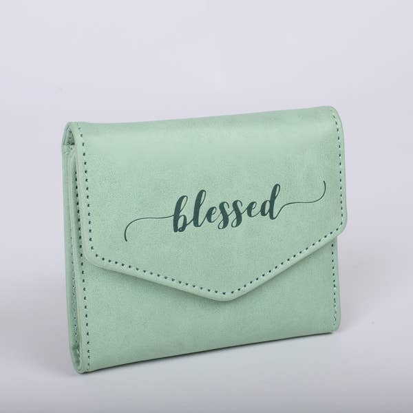 Wallet PU Leather Women's Blessed Green