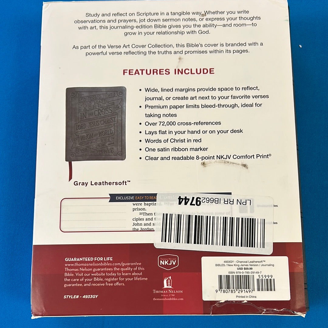 NKJV Verse Art Cover Collection Journal Reference Edition