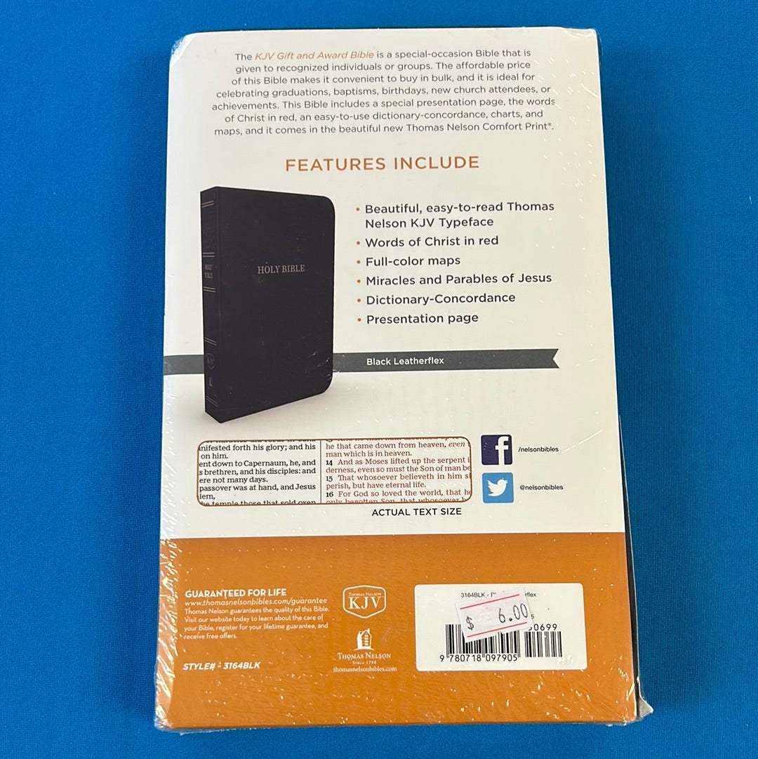 KJV Gift & Award Bible red letter edition