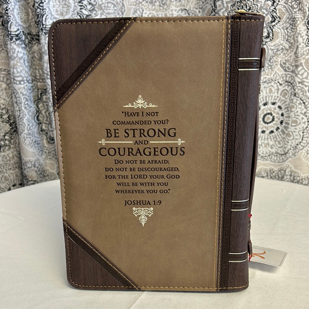 Be Strong and Courageous Bible Cover