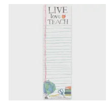 Live Love Teach List Pad