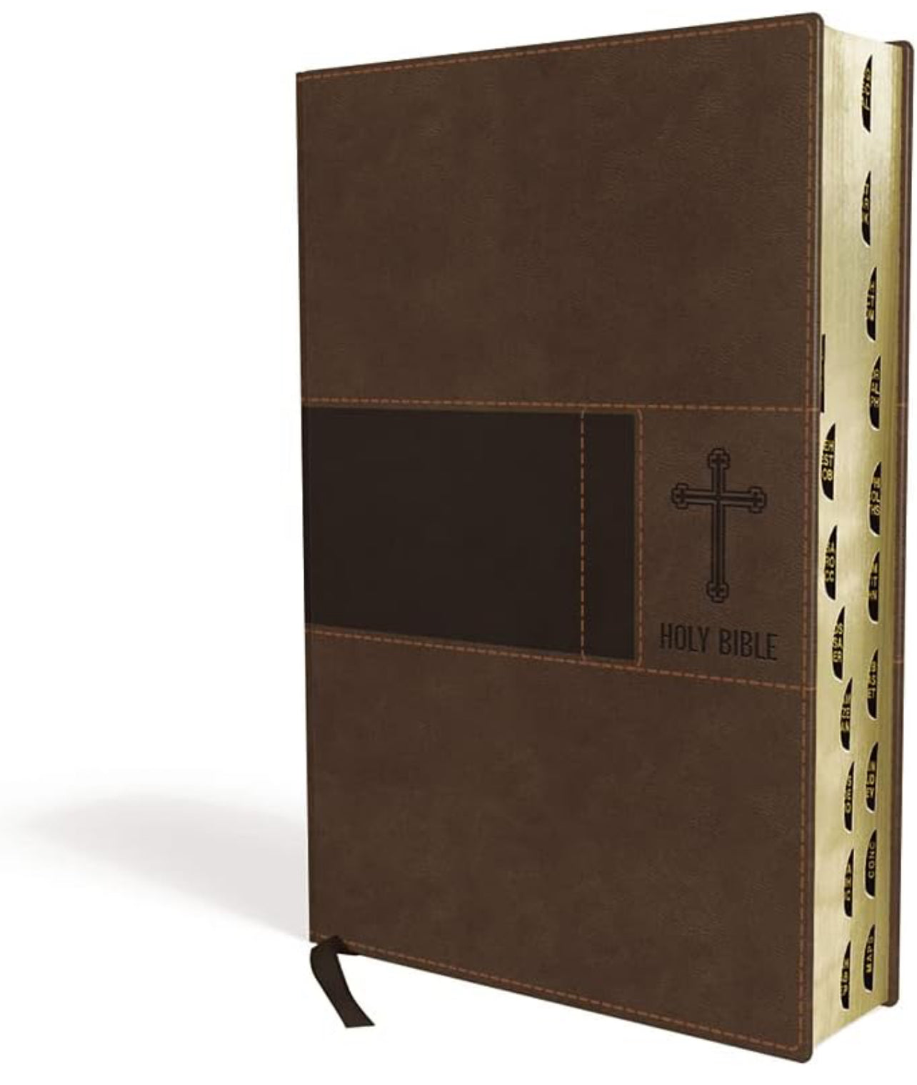 NIV, Premium Gift Bible, Leathersoft, Brown, Red Letter, Thumb Indexed, Comfort Print: The Perfect Bible for Any Gift-Giving Occasion