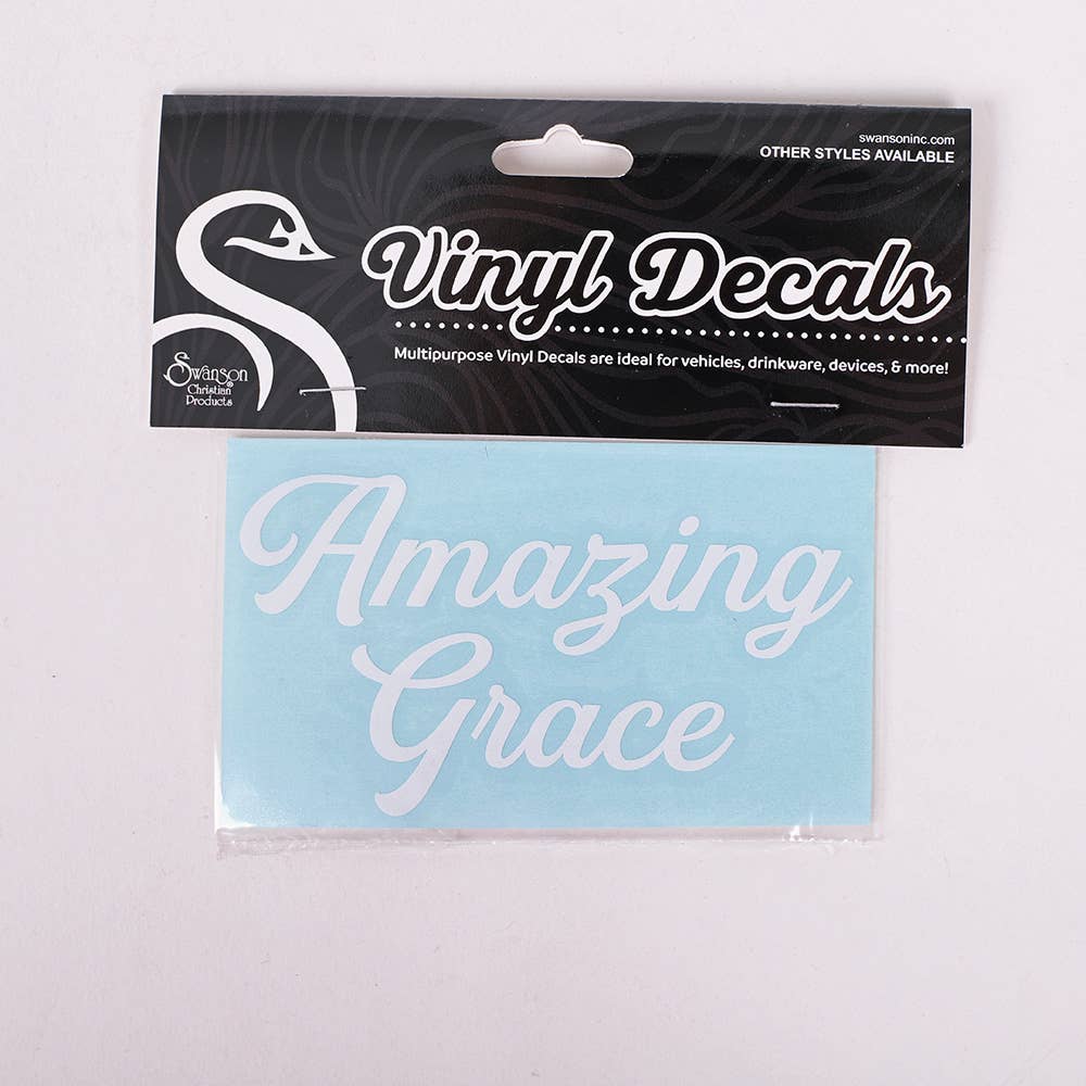 Auto Vinyl Decal - Amazing Grace