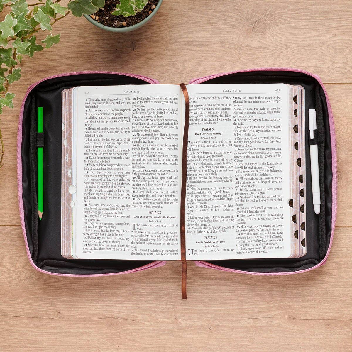 Bible Cover Fashion Pink A Glad Heart Makes Cheer Prov 15:13