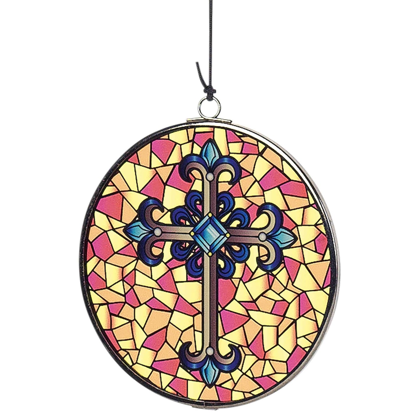 WINDCHIME CROSS SAIL BLUE ORANGE 35"