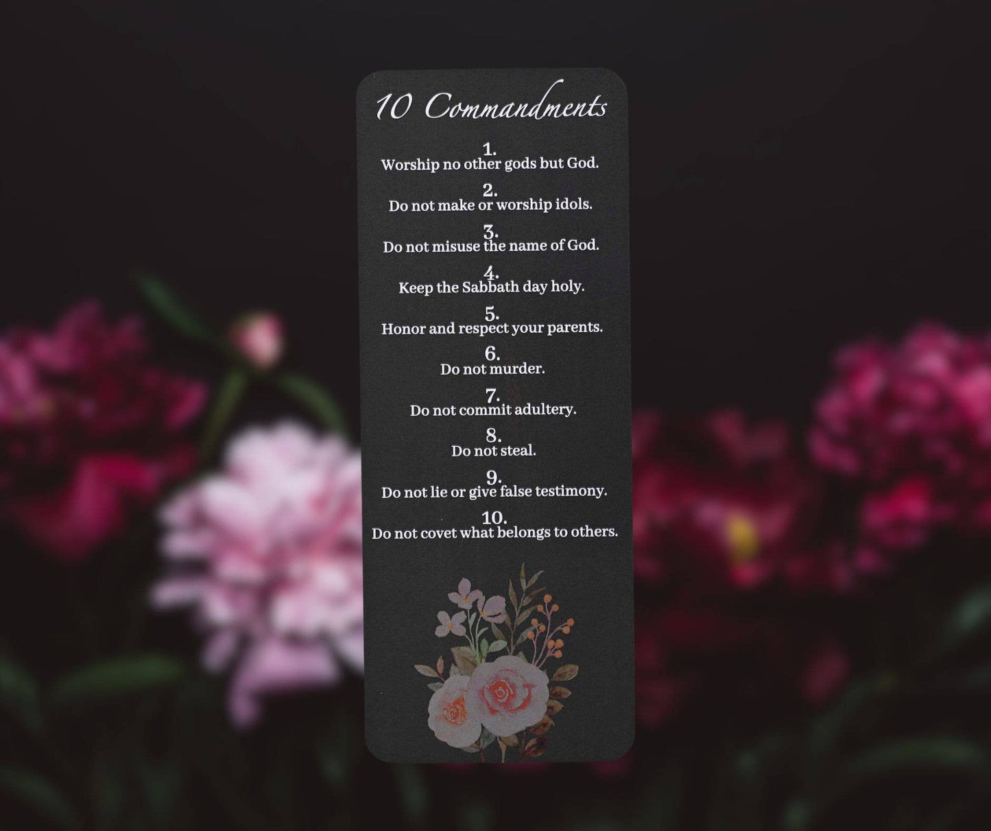 Bookcard 10 Commandments