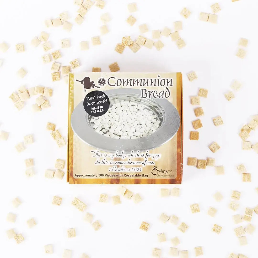 Communion Bread Squared - with Resealable Bag - Approx. 500