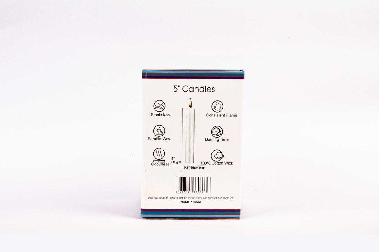 Church Candle 5" White (Pack of 48)