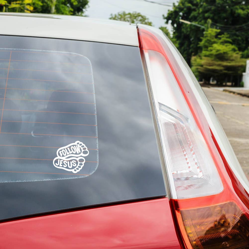 Decal Vinyl Follow Jesus Feet