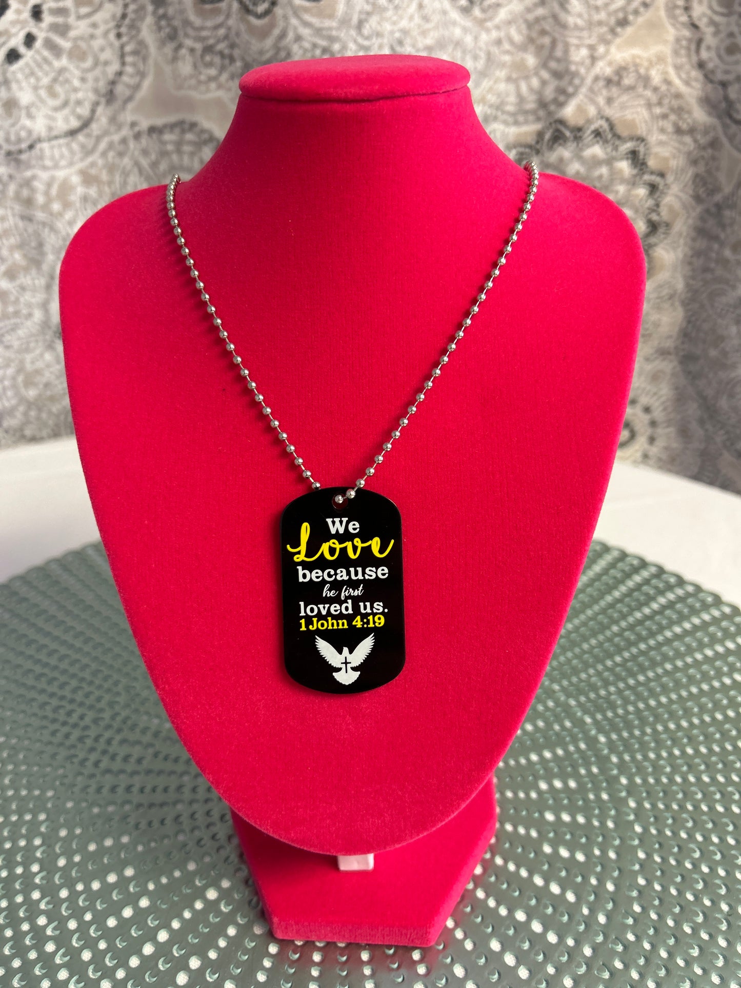 Dog Tag Necklaces with Scriptures