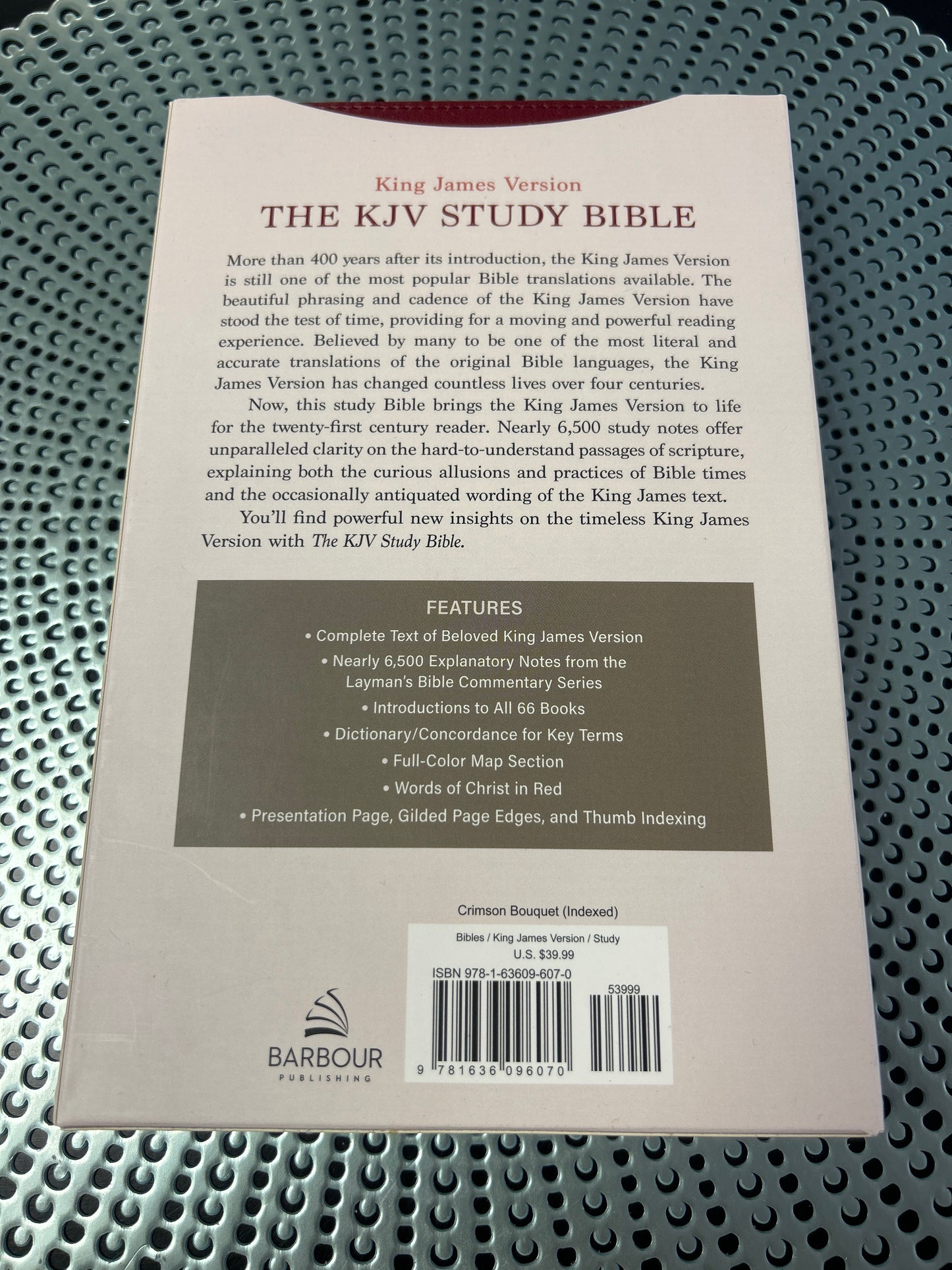 The KJV Study Bible,indexed