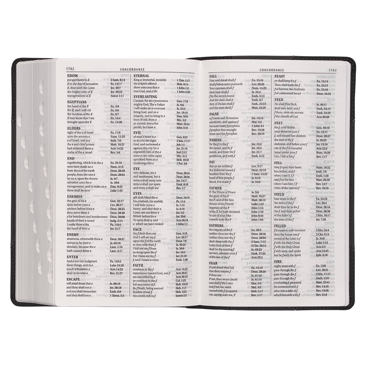 KJV Bible Giant Print Standard-size Faux Leather, Black/Gray
