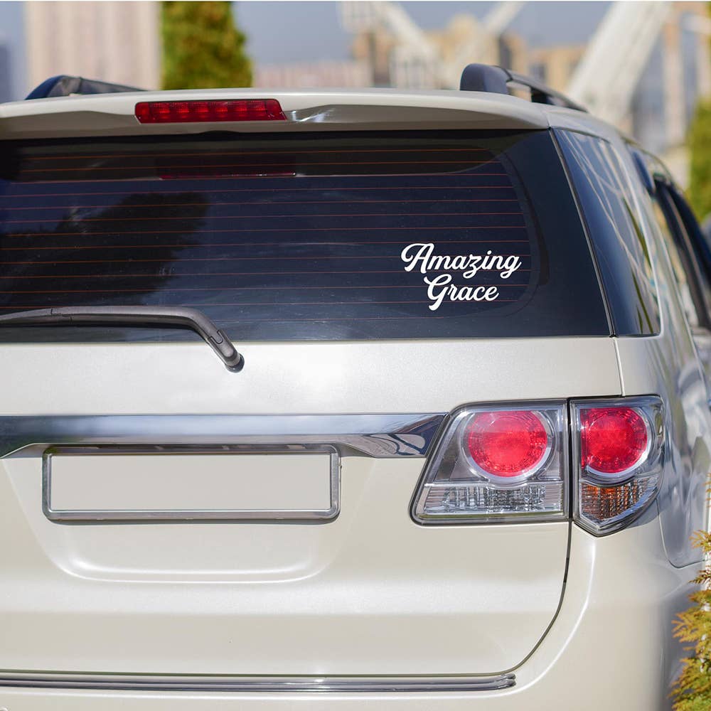 Auto Vinyl Decal - Amazing Grace