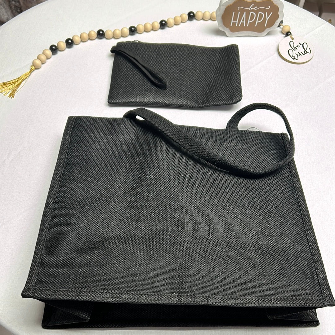 Tote bag with zipper pouch