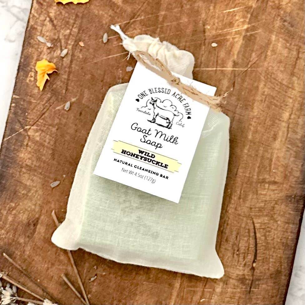 Wild Honeysuckle Goat Milk Bar Soap