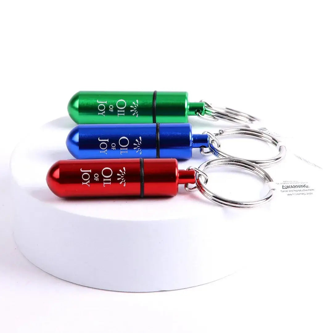 Key Ring Oil Of Joy Vial - 2 Inch Small -  Pack of 6