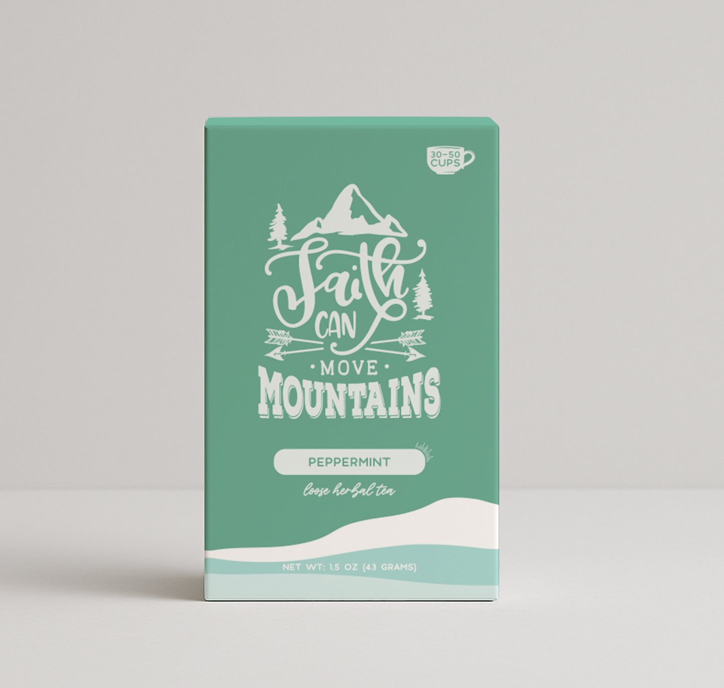 Bible Verse Peppermint Herbal Tea "Faith Can Move Mountains"