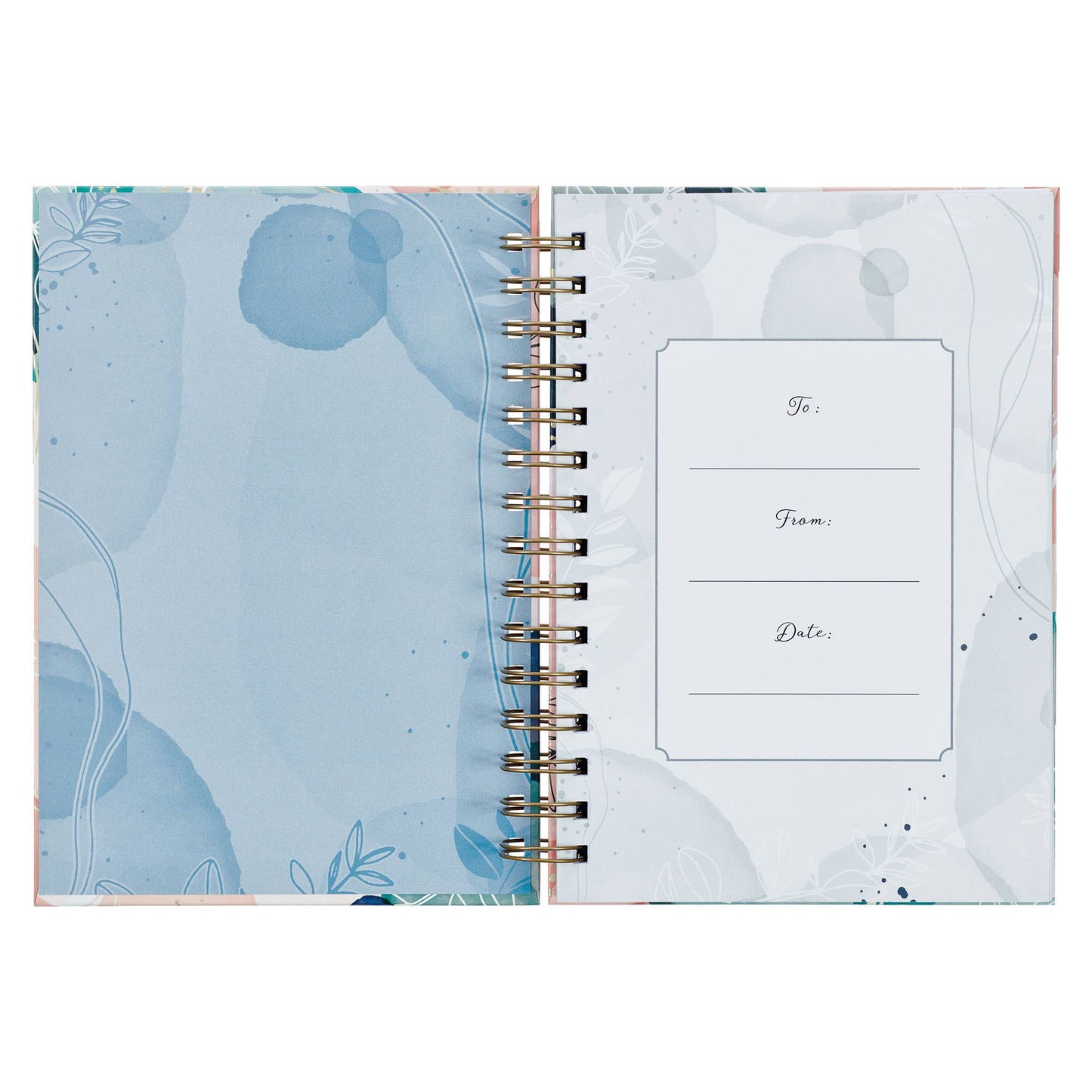Journal Wirebound White Abstract/Leaves Plans Jer. 29:11