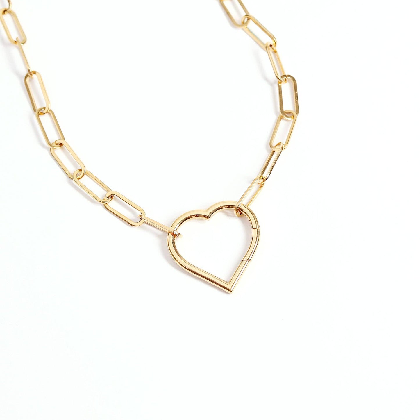 18K Gold PVD Stainless Steel Paperclip Chain By The Foot