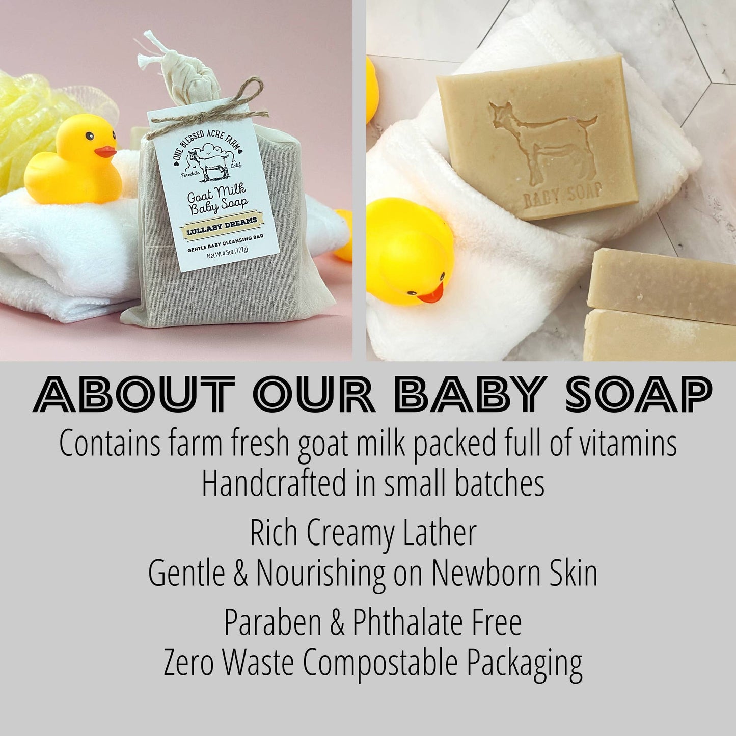 Goat Milk Baby Skincare Bar Soap