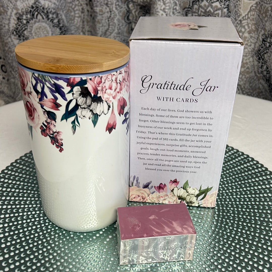 GRATITUDE JAR WITH CARDS