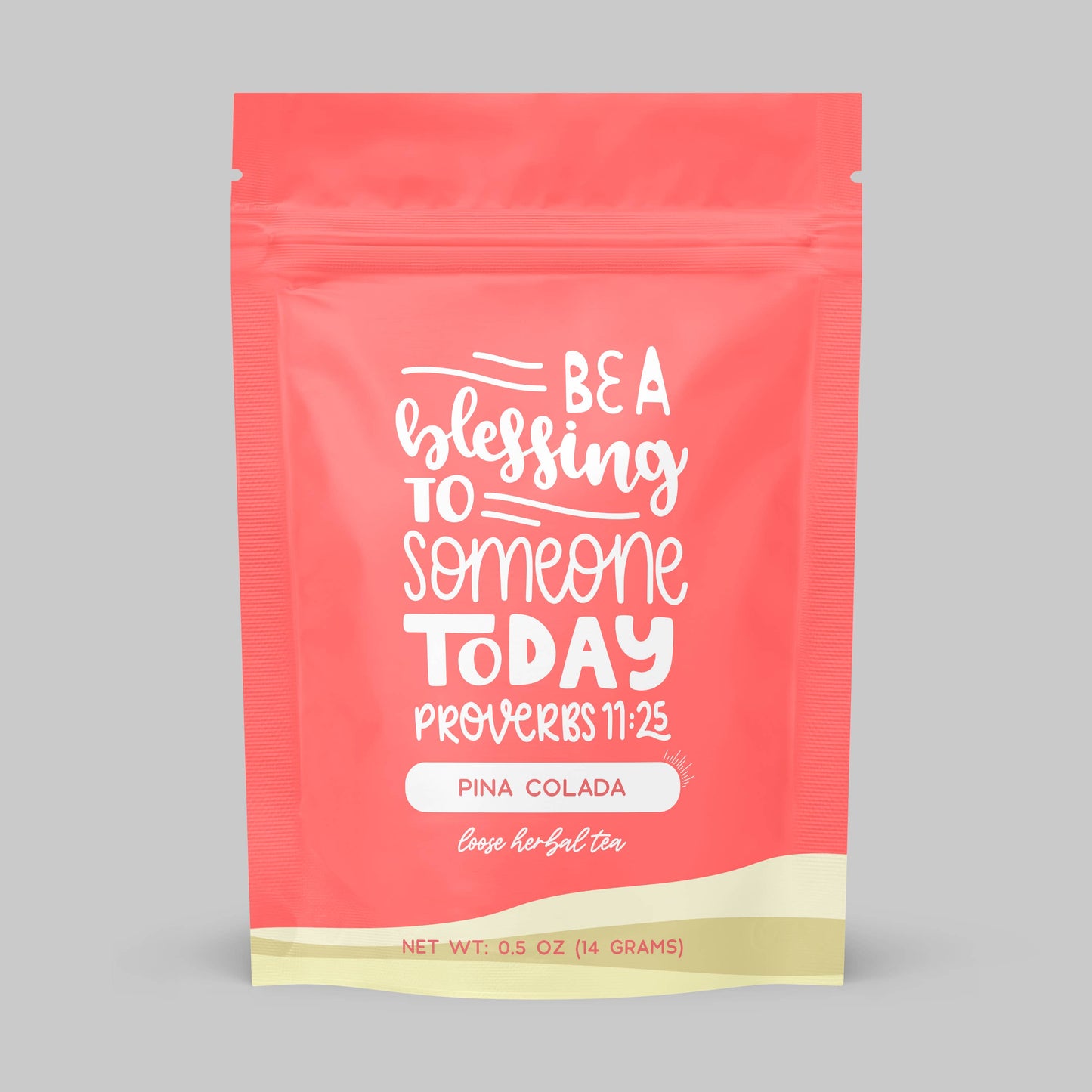 Bible Verse Pina Colada Herbal Tea - Tropical, Caffeine-Free