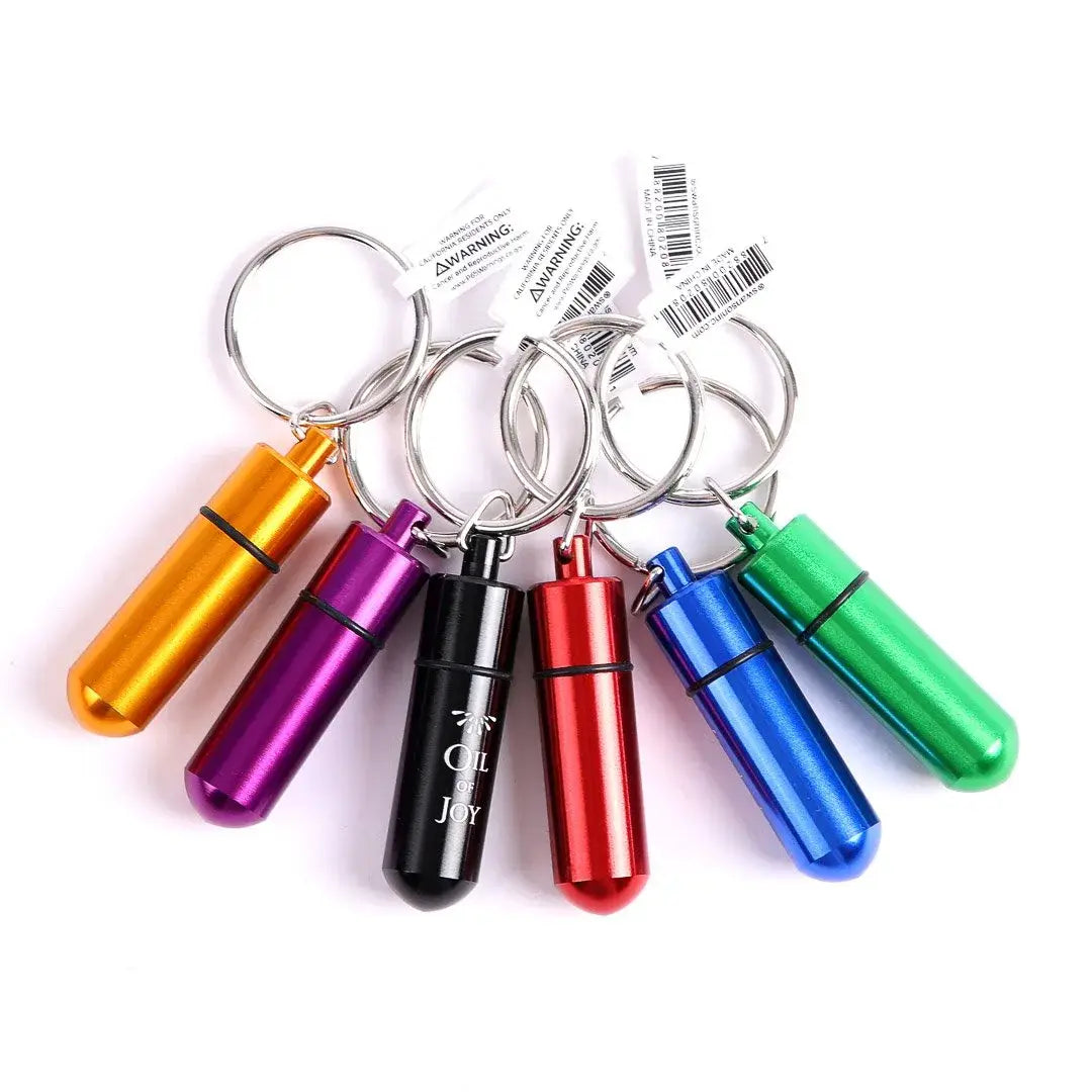 Key Ring Oil Of Joy Vial - 2 Inch Small -  Pack of 6
