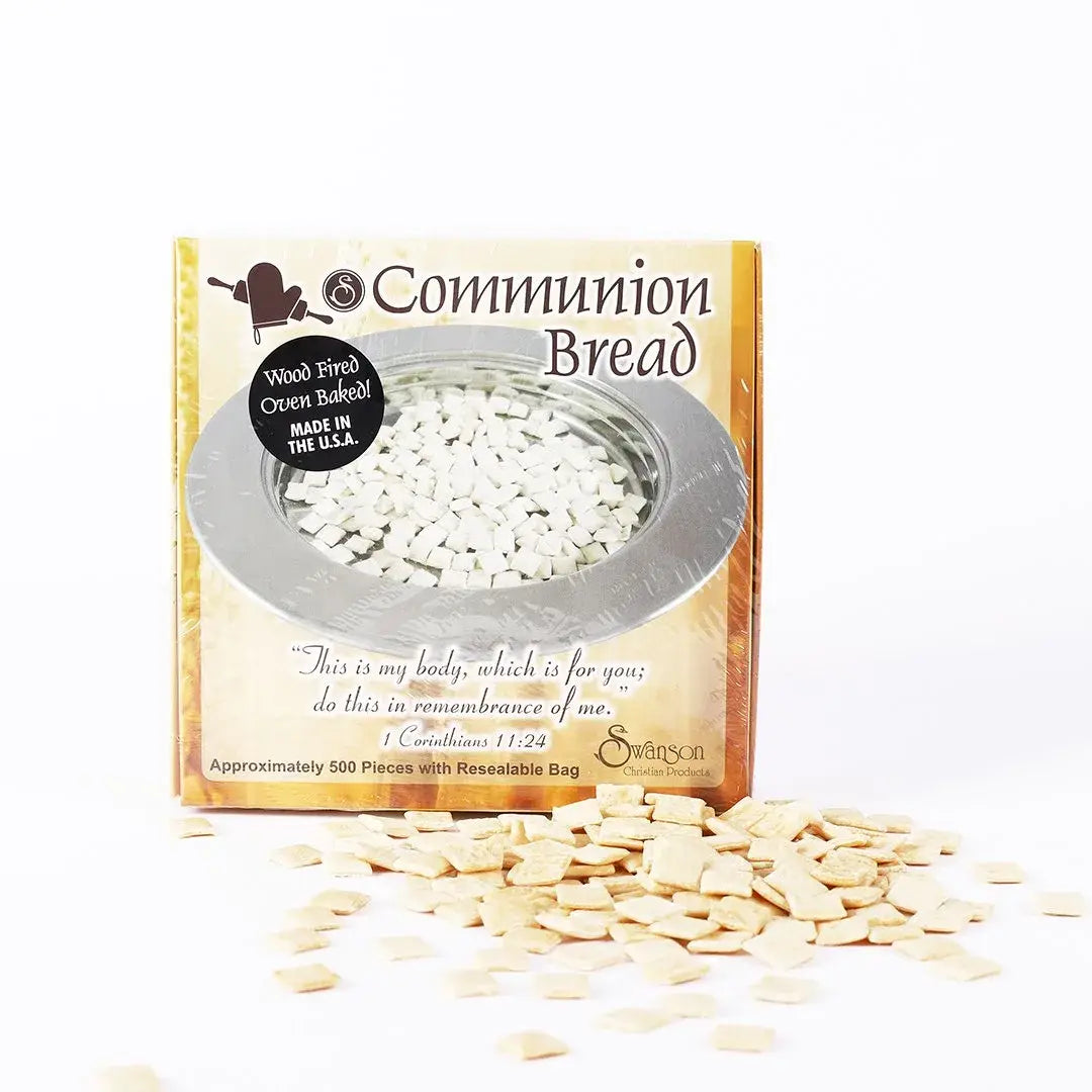 Communion Bread Squared - with Resealable Bag - Approx. 500