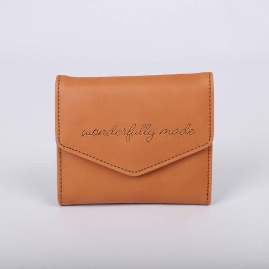 Wallet PU Leather Women's Wonderfully Made Brown