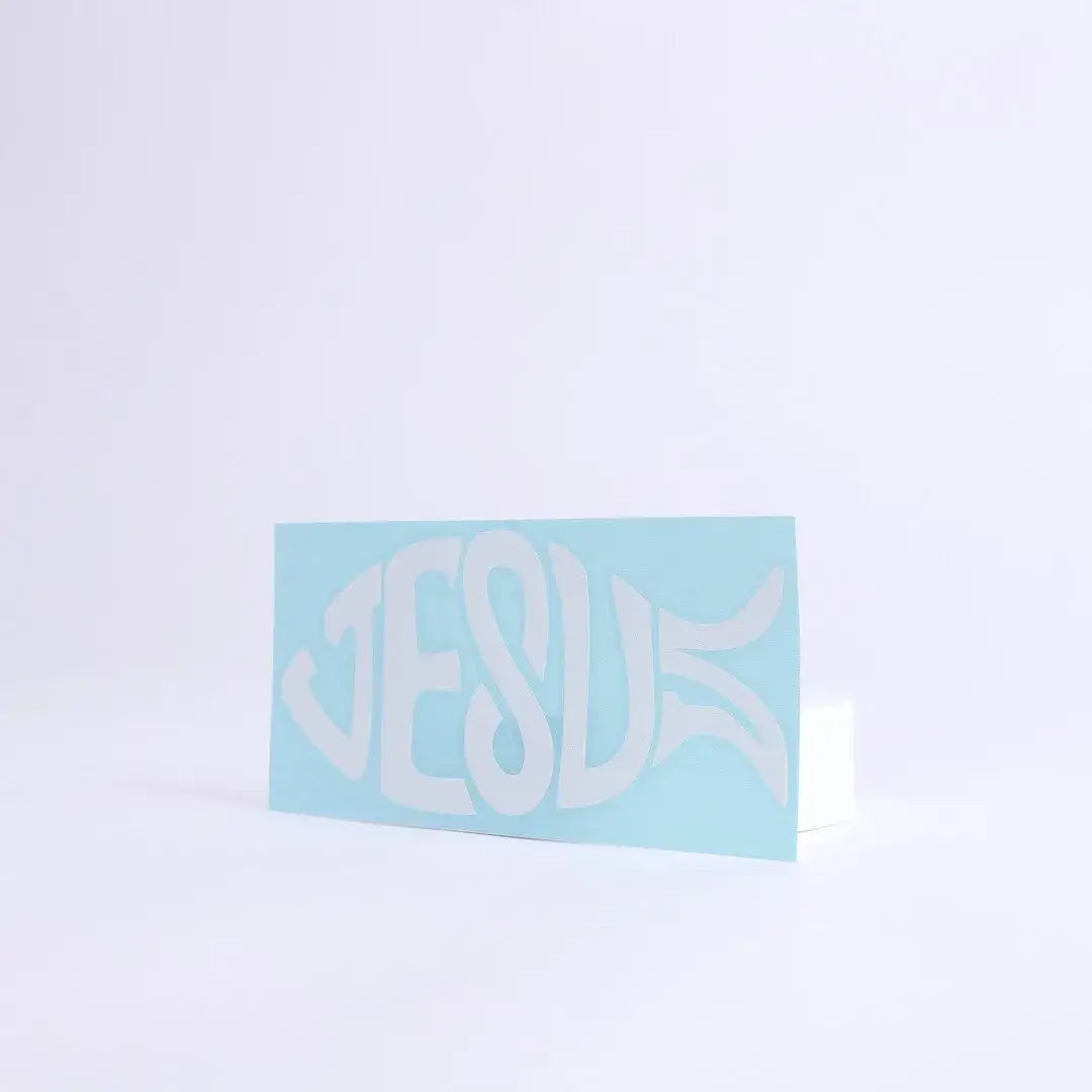 Auto Vinyl Decal - Jesus Fish 6 X 6