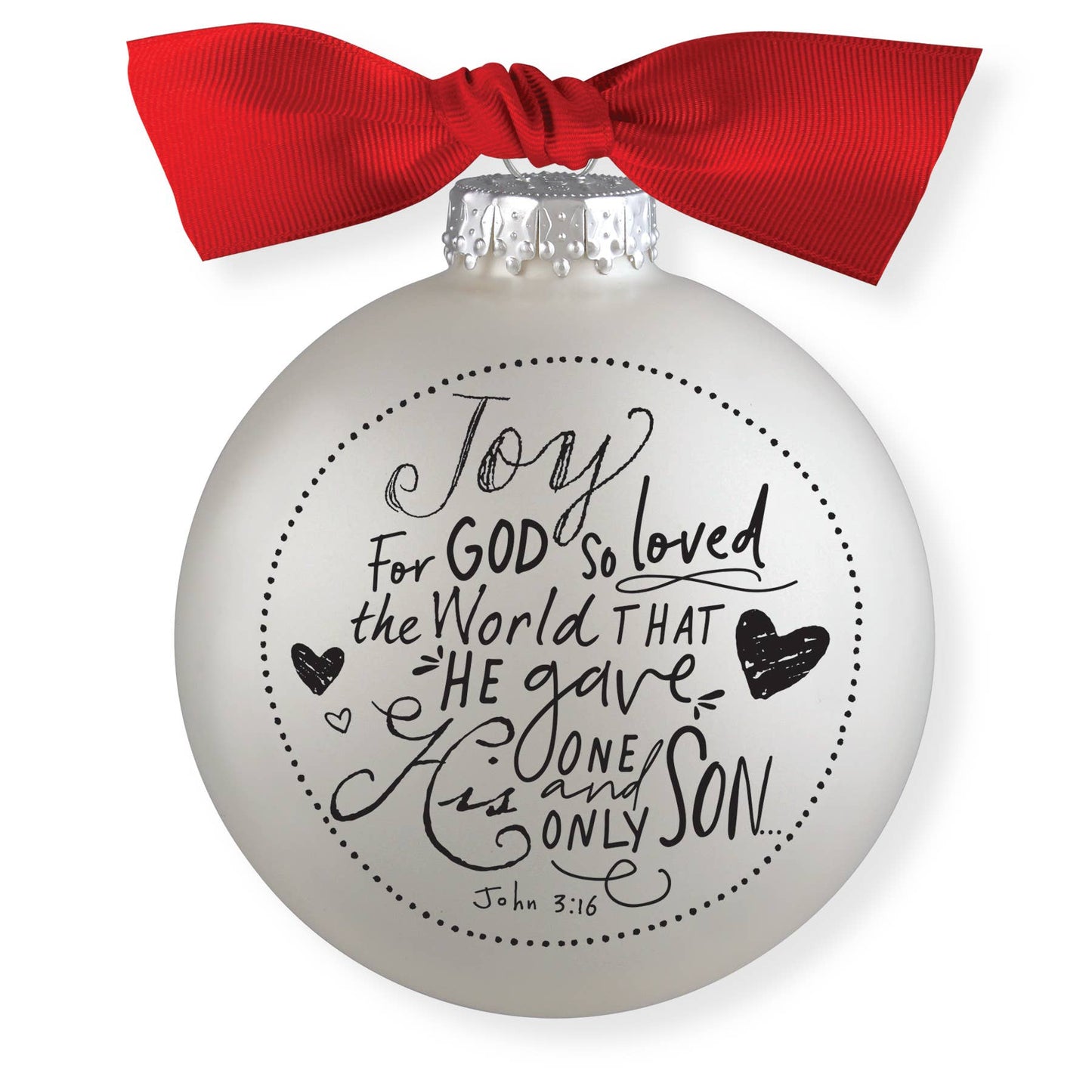 🎄LCP  Ornament Bauble Joy Ribbon Hang