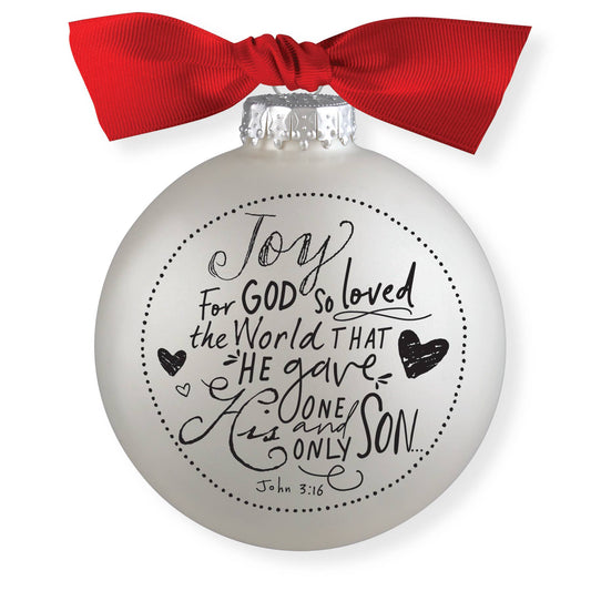 🎄LCP  Ornament Bauble Joy Ribbon Hang