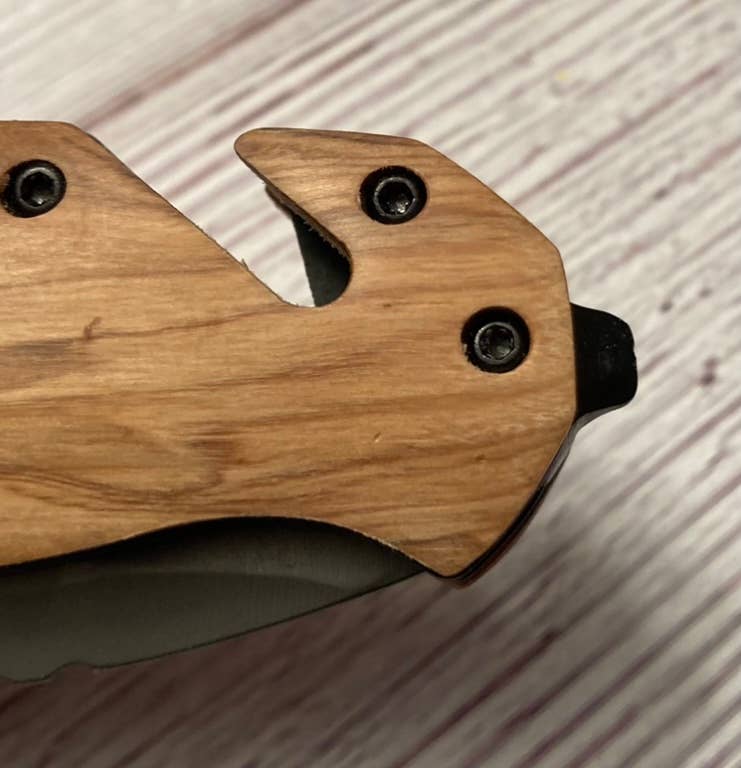 Motorcycle on Flag Knife