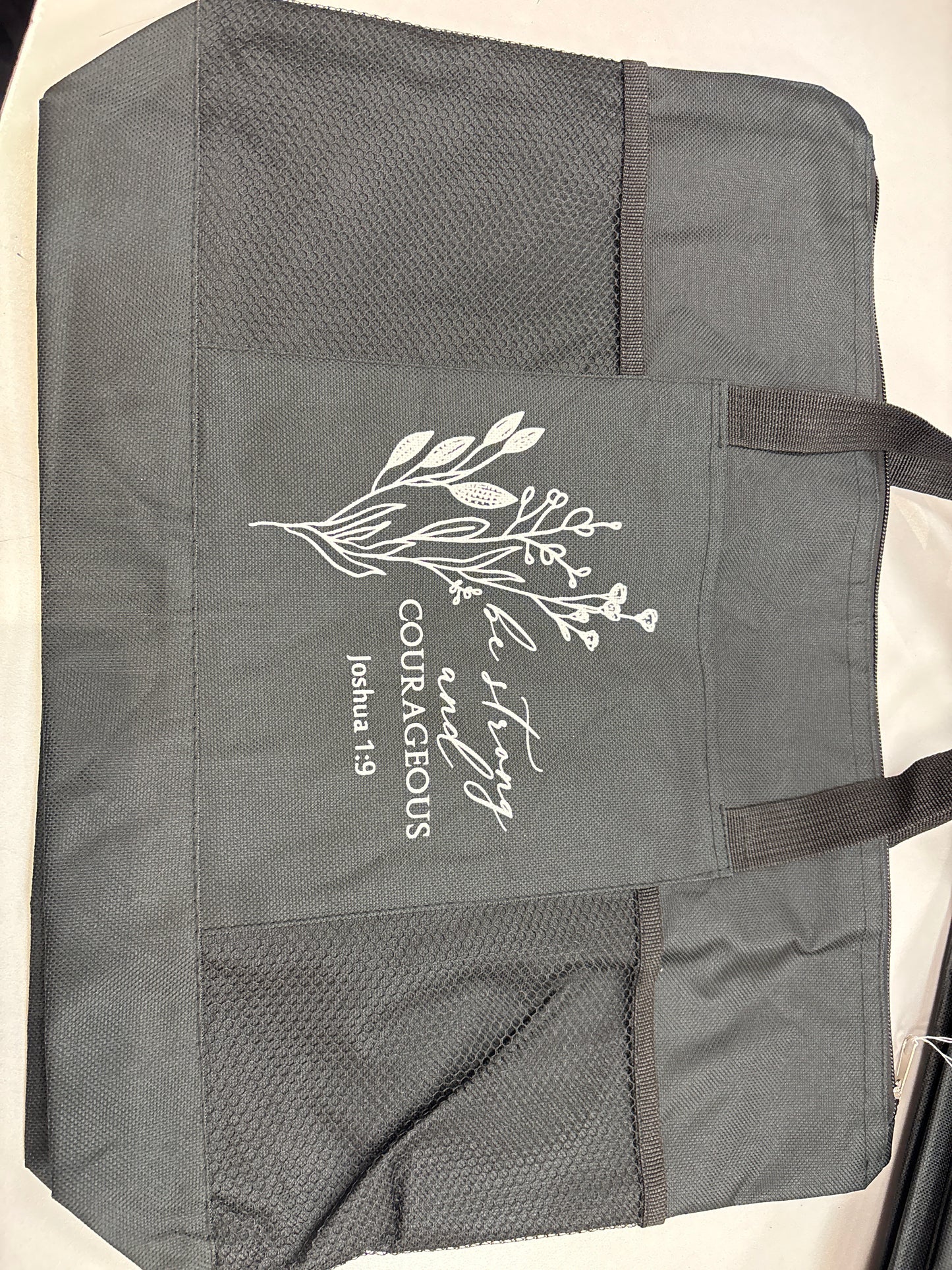 Large tote bag w/zipper