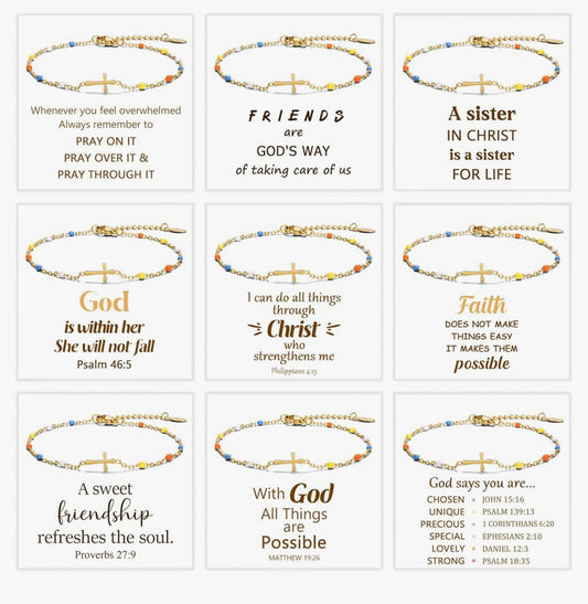 Cross Bracelet for Women w/extender