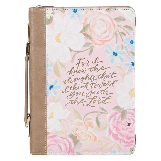 Bible Cover Fashion Pink For I Know The Thoughts Jer. 29:11