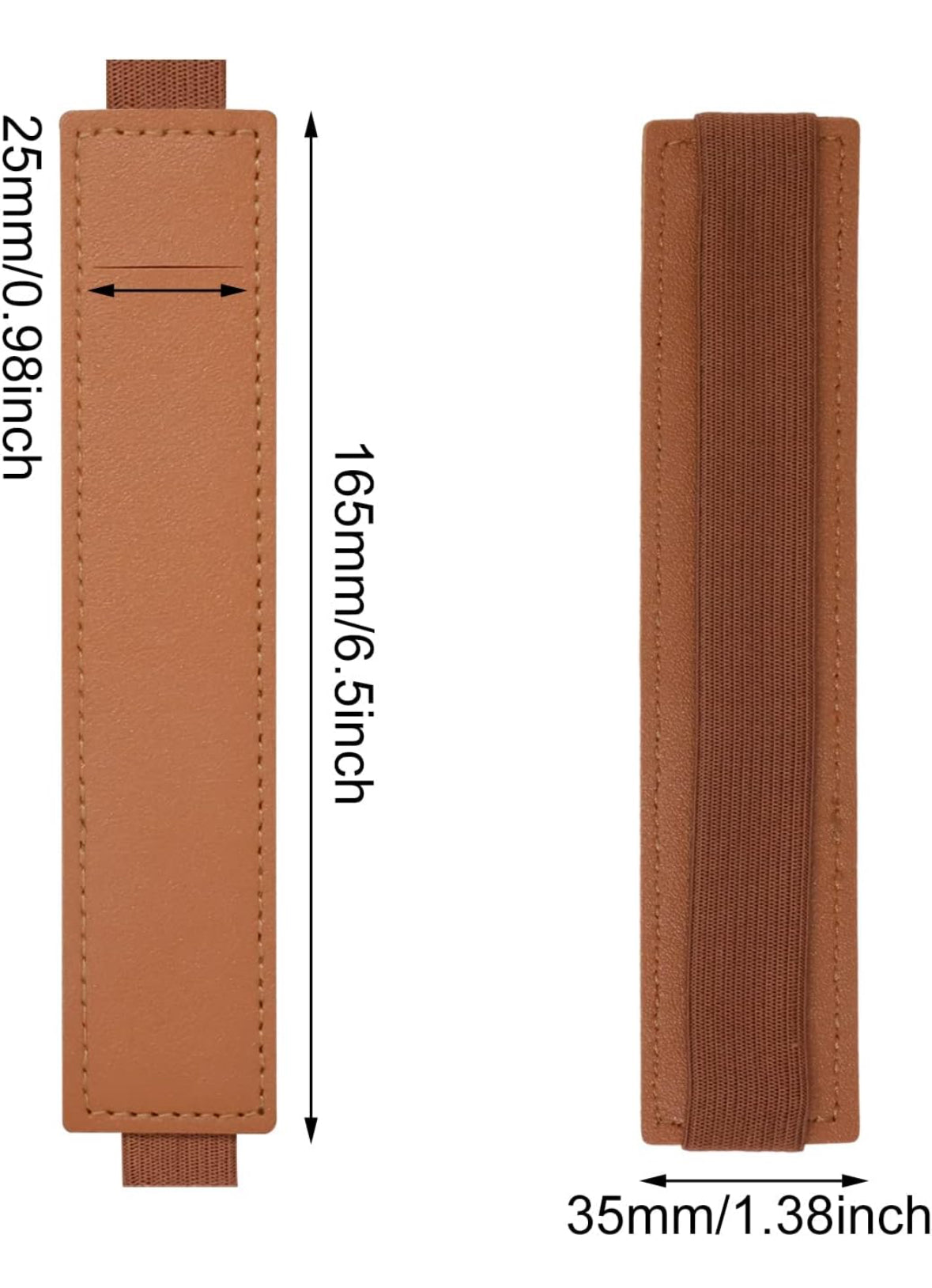 Elastic Band Pen Holder PU Leather Pen Sleeve Pouch Journal Pencil Holder for Notebook Planners Binders and Books