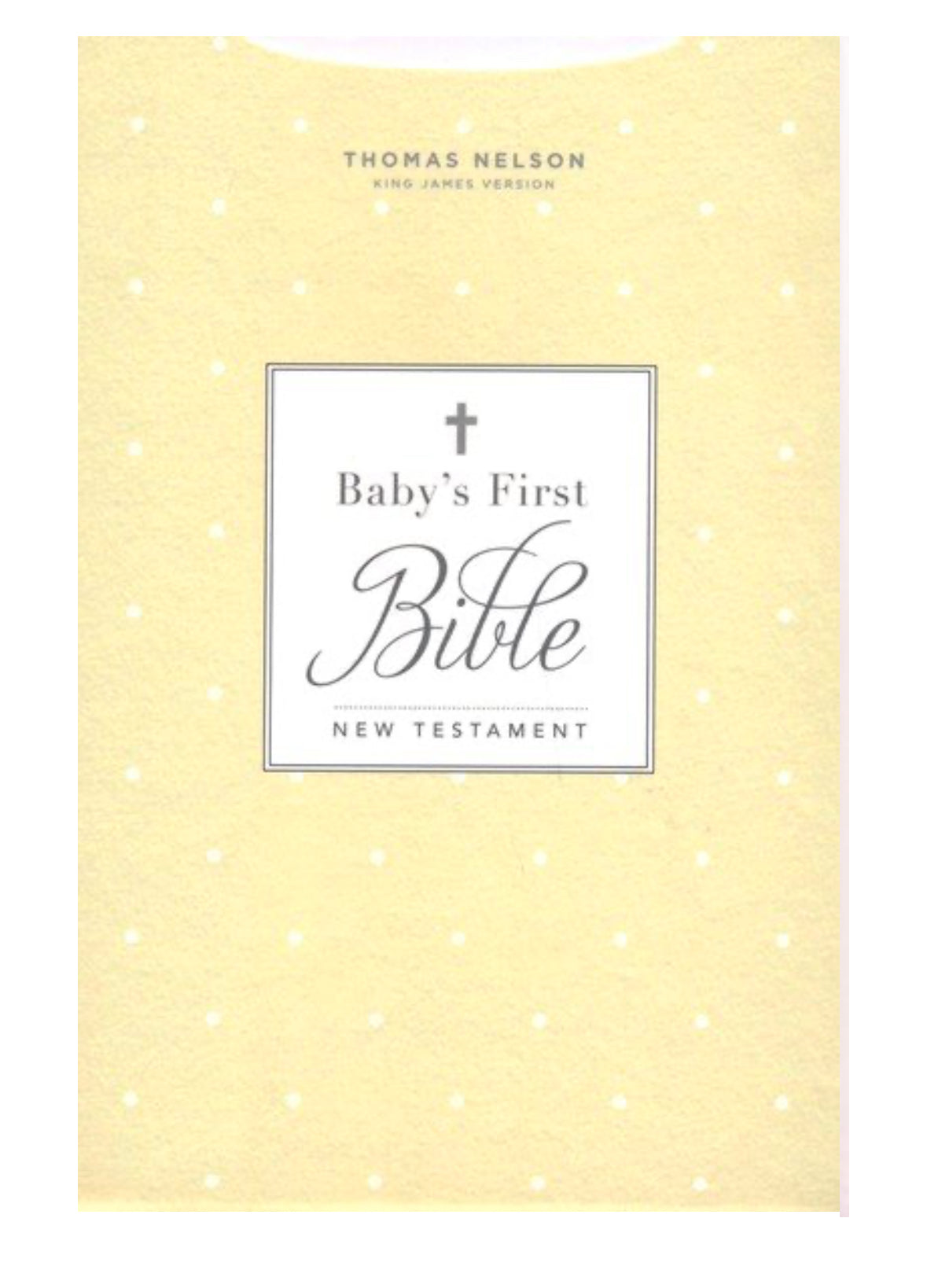 KJV Baby's First New Testament--hardcover, white